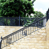 Balustrade sans cadre au design moderne, rampes en alliage d'aluminium, résistantes à la rouille et à l'eau, garantie 5 ans, rampe d'escalier