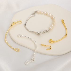 Accessori per Gioielli Fai-da-Te in Ottone Placcato Oro 18K, Design Vintage con Perline, Semi-Lavorati <span class=keywords><strong>MR</strong></span>.GUAN ZJ0506 - Product Image 1