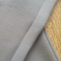 Vente flash : Tissu Nida noir de jais 100 % polyester, tissu coréen pour abaya de Dubaï, pour robe/voile arabe