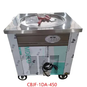 Advanced Hot sale Thailand Stainless Steel Cold Pan Commercial Fried Ice Cream Rolling Machine Fried-Ice-Cream-Machine
