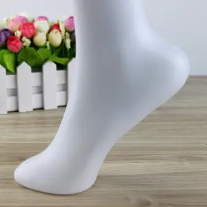 Female Size White Black Skin Color Foot Mannequin Stand Plastic Display Shoes Female Sock Display Foot Mannequin For Socks