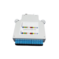 Caja de Distribución de Fibra Óptica de Aluminio Surfiber de 12 Puertos, Montaje en Riel DIN-A1, Caja Terminal de Empalme SC/LC/ST/FC para FTTH