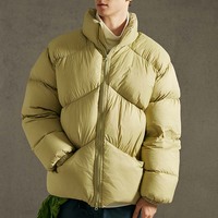 Veste matelassée en toile de haute qualité, coupe-vent, imperméable, à col montant et à capuche, personnalisable, pour homme et femme, hiver, grande taille, chaude