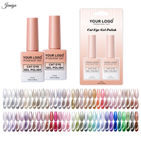 Kit de vernis gel UV portable œil de chat 2 bouteilles couleur personnalisée le plus vendu pour manucure en salon et à domicile
