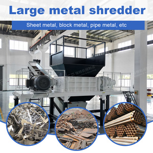 Đôi trục <span class=keywords><strong>Shredder</strong></span> cho ống sắt vỏ xe cáp đồng phế liệu thép phế liệu nhôm sắt Đồng động cơ điều khiển - Product Image 2
