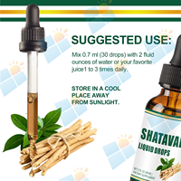 SUNI OEM/ODM Marque Privée Gouttes Liquides de Shatavari Naturel Pur pour Soins Féminins et Soutien de l'Équilibre Hormonal
