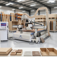 Routeur CNC pour le travail du bois avec broche ATC et plateforme de chargement automatique pour le marquage et la découpe de précision des panneaux en bois