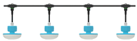 Éclairage pour poulailler, ampoule LED 7-15W, 130lm/W, couvercle transparent, IP67, sans scintillement, éclairage avicole