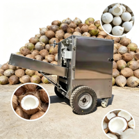 Machine à décortiquer et à peler la noix de coco haute performance avec moteur et roulement, fonctionnement automatique 220V