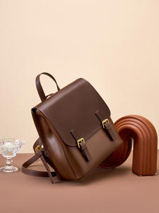 Sac à dos en cuir véritable pour femmes, grande capacité, nouveau style, avec fermeture à glissière, pour les étudiants, les voyages et l'usage quotidien - Product Image 5