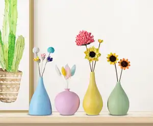 2022 vendita calda ceramica vaso di fiori ufficio balcone decorativo vaso di piante stile moderno desktop vaso di ceramica per la decorazione domestica