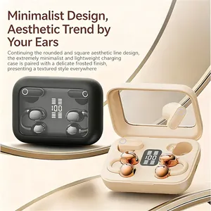 Écouteurs sans fil à conduction osseuse 2 en 1, intra-auriculaires et à clipser, TWS, stéréo HiFi, faible latence, pour le sport - Product Image 4