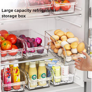 Wholesale Refrigerator Organizer Bins Fridge Organizers and <b>Storage</b> Containers for Fruit <b>Vegetable</b> Food Drinks - Product Image 5