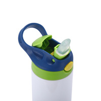 Botellas de Agua Deportivas Sublimables de 20oz para Niños, Taza Infantil para Exteriores, Termo de Doble Pared, Vaso de Viaje