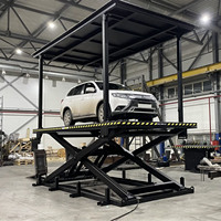 Plateforme élévatrice de voiture avec auvent pour garage privé, type fosse, table élévatrice hydraulique pour parking souterrain, sur mesure