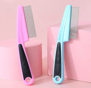 Commercio all'ingrosso a basso prezzo pettine per pidocchi pettine per animali domestici pettine per peli di gatto toelettatura per animali domestici pettine per pulci per cani - Product Image 5