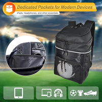 Sac de transport léger et souple pour ballon de football, idéal pour l'extérieur, en polyester imperméable, pour chaussures de football, sac à dos pour chaussures de football, vente chaude OEM