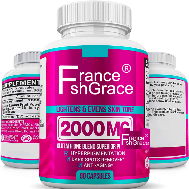 Отбеливающие капсулы для глютатиона от частного бренда, таблетки с антивозрастным эффектом