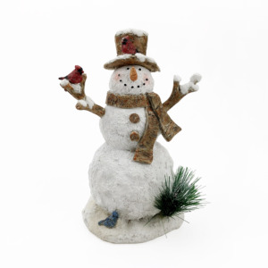 Muñeco <span class=keywords><strong>de</strong></span> Nieve <span class=keywords><strong>de</strong></span> Resina con <span class=keywords><strong>Piñas</strong></span> y Animales del Bosque - Product Image 5