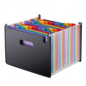 Carpeta Archivadora Extensible de Plástico PP, Grande, Personalizada, con 24 Bolsillos, Formato A4, para Suministros de Oficina - Product Image 1