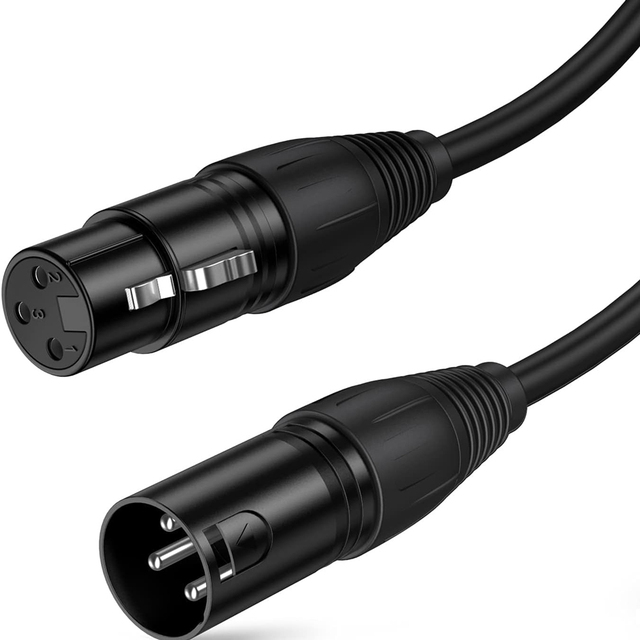 Professional DBK XLR Audio Cable 6 FT XLR Male to XLR Female Balanced 3-PIN PVC Material High Quality Mic Cables for Speakers