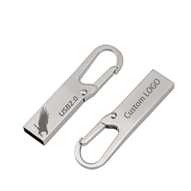 For Mini Metal Key Stick Custom Logo USB 2.0 Flash Drive 4GB-128GB Stock Available