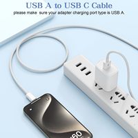 Câble de charge rapide USB-A vers Type-C 3FT/1M avec conducteur en cuivre pur et blindage tressé pour ordinateurs et téléphones mobiles