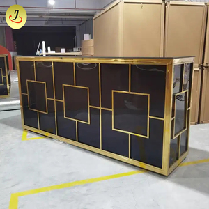 Hình Chữ Nhật Màu Đen Acrylic vàng khung khách sạn Led Bar bảng với Đồng Tiền Xu mô hình quầy bar - Product Image 1