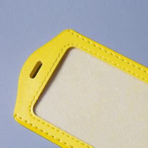 Pochette de carte plate en cuir Pu travail de travail ou porte-carte d'identité et de crédit étudiant pour cadeaux promotionnels et d'affaires - Product Image 2