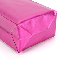 Sac fourre-tout promotionnel réutilisable en tissu non tissé recyclé écologique de luxe avec revêtement laser doré pour l'emballage des vêtements