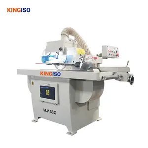 KINGISO Rip Saw ล่างความแม่นยำสูง Mj163tf การให้อาหารอัตโนมัติใบมีดเดี่ยวสายตรง Rip Saw