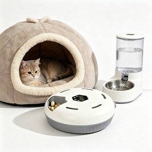 <b>Gift</b> Smart Pet Feeder Alimentador Automático Voice Record <b>Large</b> Capacity Pet Food Dispenser Household Equipment - Product Image 1