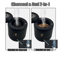 Brûleur d'encens électronique BK-168 OUD, diffuseur d'aromathérapie transfrontalier à chargement USB, machine à parfum du Moyen-Orient, fabriqué en Chine