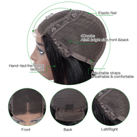 Perruque Lace Front 4x4 en Cheveux Humains Péruviens 100% Naturels pour Femmes Noires, Perruque Jerry Kinky Curl avec Boîte d'Emballage Personnalisée