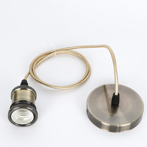Retro Gold/Silver/Rose Gold Pendant Chandelier Light Fixture with Aluminum Alloy <strong>Suspension</strong> E27 Screw Base <strong>Wired</strong> Socket - Product Image 1