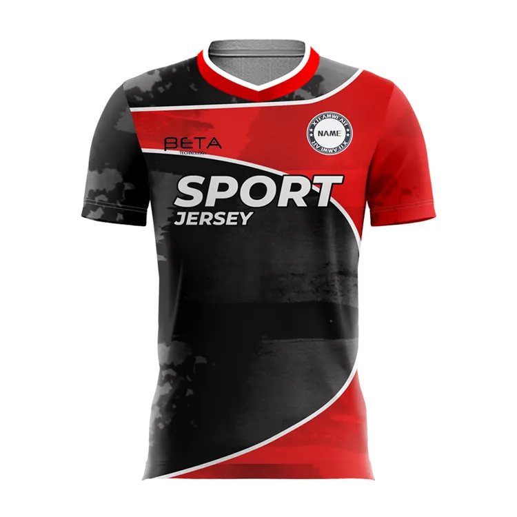 Custom New Design High Quality Quick Qry Sport Wear OEM Service Sublimated Full Football Wear Team Soccer Wear Uniform