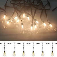 Ampoule LED Edison Qiaoji DMX 60mm E27, Lampe Rétro 24V Blanc Chaud Dimmable 2.8W, Angle de Faisceau 360°, 100lm/W