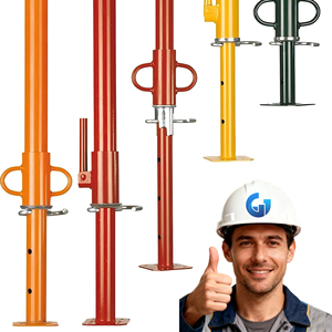 Puntales metalicos bê tông ván khuôn hỗ trợ xây dựng thép shoring Prop giàn giáo Sơn mạ kẽm thép Điều chỉnh đạo cụ - Product Image 1