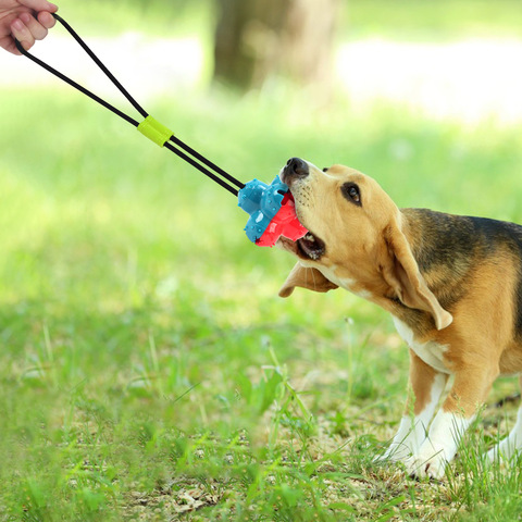 Hot Sales Tear-resistant Dog Chew Squeaky Toys With Leakage Food Design