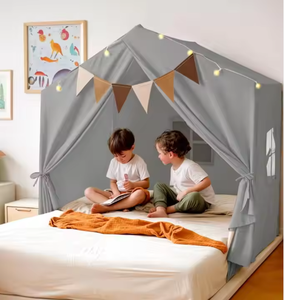 Grande tente de jeu pour enfants, nouvelle tente de princesse avec 4 fenêtres, tipi en polyester portable, décoration intérieure, <span class=keywords><strong>maison</strong></span> de jeu pour bébé, pour jouer en extérieur - Product Image 6
