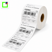 Rouleaux d'étiquettes thermiques directes en gros, taille personnalisée, autocollants pour la logistique et la vente au détail