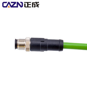 M12 4ピンRJ45 DコードCAT5e工業用イーサネットパッチコードProfinetイーサネットIP EtherCATネットワーク円形コネクタ - Product Image 4