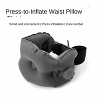 Oreiller de cou profilé gonflable fabriqué par le fabricant, support lombaire pour le camping, les voyages, la voiture, le repose-tête, la chaise de bureau