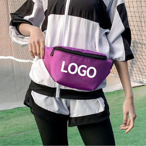Designer à la mode bleu ciel couleur pochette d'entraînement <span class=keywords><strong>femme</strong></span> voyage <span class=keywords><strong>banane</strong></span> hanche taille sac étanche rose lettre Fanny Pack pour les femmes - Product Image 2