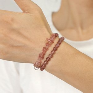 2pc Healing Crystal Gift Kit Natural Round And Chip <b>Bead</b> <b>Bracelet</b> With Gemstone Info Card For Boutique Resell Wholesale - Product Image 4