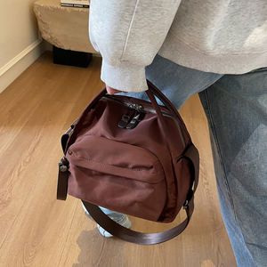 Mini <span class=keywords><strong>Zaino</strong></span> <span class=keywords><strong>Beige</strong></span> da <span class=keywords><strong>Donna</strong></span>, Piccolo <span class=keywords><strong>Zaino</strong></span> in Nylon Casual per Viaggi e Scuola, Stile Coreano Carino per Ragazze Adolescenti, Borsa da Giorno per Studentesse - Product Image 3