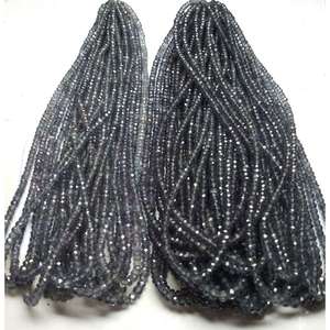 Cuentas de Alejandrita Sintética Creada en Laboratorio, Facetadas en Forma de Rondelle de 3.5mm a 4.5mm, Hechas a Mano, Microcortadas y Pulimentadas, Hilo de 16 Pulgadas - Product Image 2