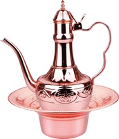 Ensemble de lavage des mains arabes à bas prix bouilloire à main musulmane en acier inoxydable et ensemble de casseroles de lavage