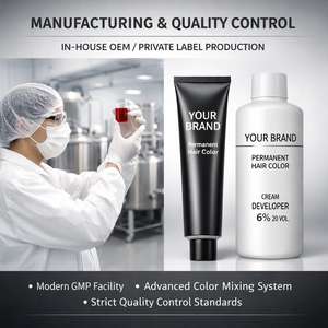 Tinte Permanente para el Cabello de Marca Privada, Fabricante de Tinte para el Cabello OEM, Crema de Coloración Profesional para Salón de Belleza, Larga Duración, Cobertura Total - Product Image 4