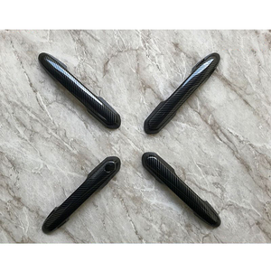 Décoration de panneau de bol de porte de poignée de porte extérieure de voiture en Fiber de carbone pour toyota rav4 <span class=keywords><strong>Xa40</strong></span> 2013 2014 2015 2016 2017 2018 accessoires - Product Image 1